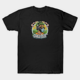 Cosmic Chill: Alien Hip-Hop Vibes T-Shirt